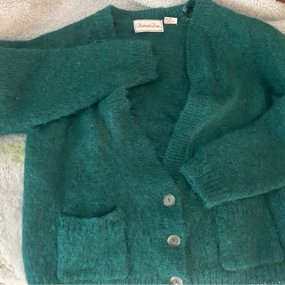 Pendleton Forest Green Knit Sweater - image 2